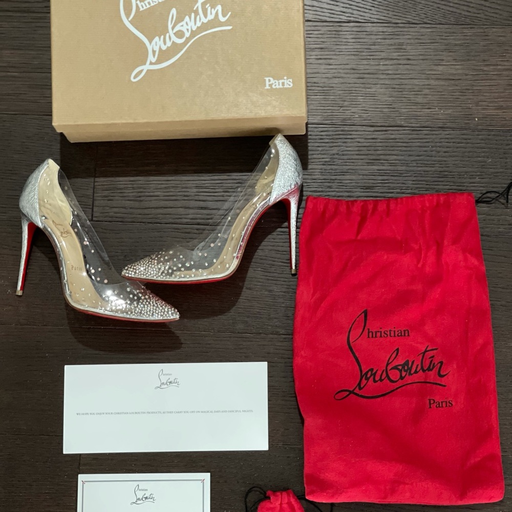COPY - Christian Louboutin degrastrass pvc shoe